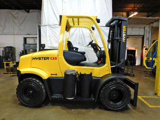 2008 Hyster H135ft 13500lb Solid Pneumatic Forklift Lpglift Truck Hi Lo 100/185 photo