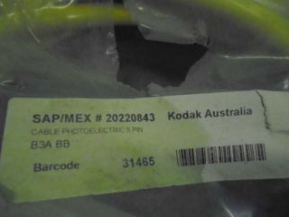 Kodak 20220843 Cable Photoelectric 5 Pin Factory Seal photo