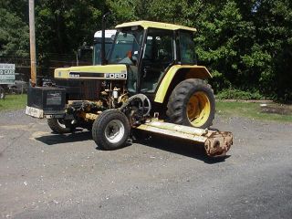 Ford 6640 Tractor W/ Batwing Flail Mowers photo