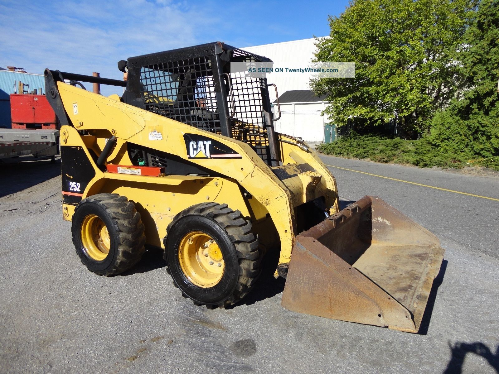 Cat 252 Wheel Skid Steer Loader Aux Hydraulics Joystick Controls