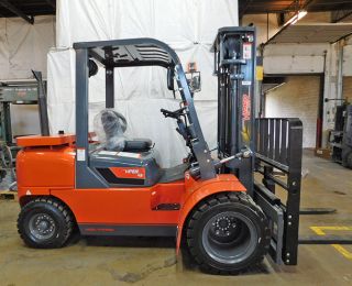 2016 Viper Fd45 10000lb Dual Drive Forklift Diesel Lift Truck Cab Hi Lo 90/189 photo
