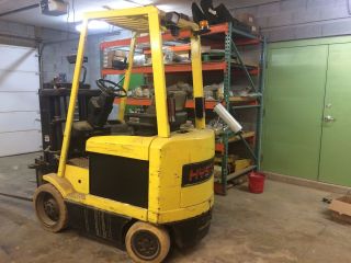 Hyster Electric Forklift E50xm - 27 36 Volt With Charger And Manuals photo