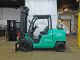 2010 Mitsubishi Fg55n 11000lb Pneumatic Forklift Lpg Lift Truck Hi Lo 110/159 Forklifts photo 2