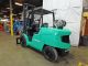 2010 Mitsubishi Fg55n 11000lb Pneumatic Forklift Lpg Lift Truck Hi Lo 110/159 Forklifts photo 3