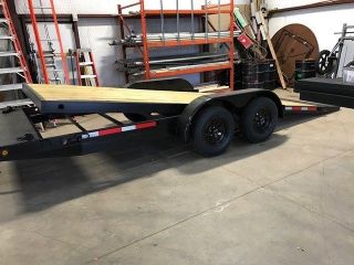 20 Tilt Trailer With Led Lights,  (2) 3500lbs Axles,  Electric Brakes,  Etc. . . photo