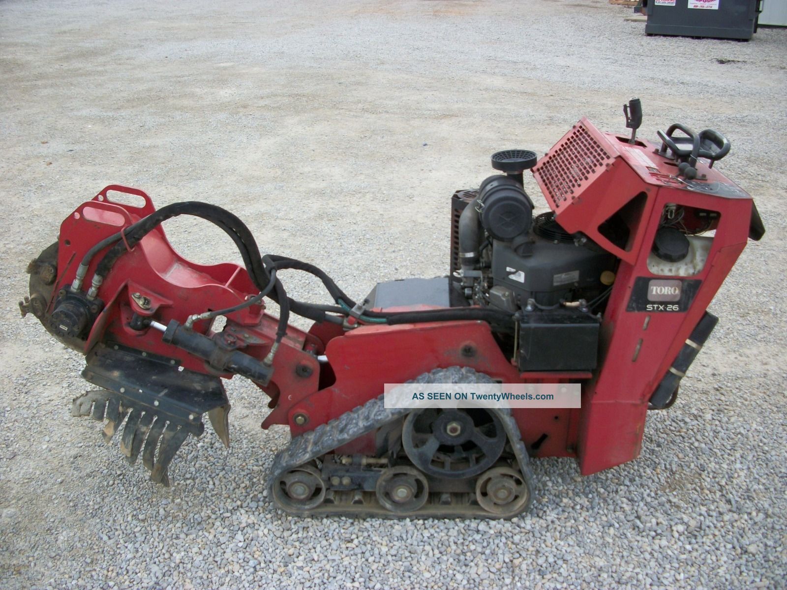 2010 Toro Stx26 Walk Behind Stump Grinder,  Rubber Tracks,  Kawasaki Gas,  1,  340hrs Wood Chippers & Stump Grinders photo