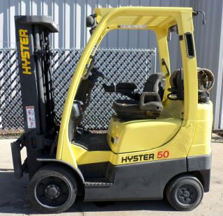 Hyster Model S50ft (2006) 5000lbs Capacity Great Lpg Cushion Tire Forklift photo