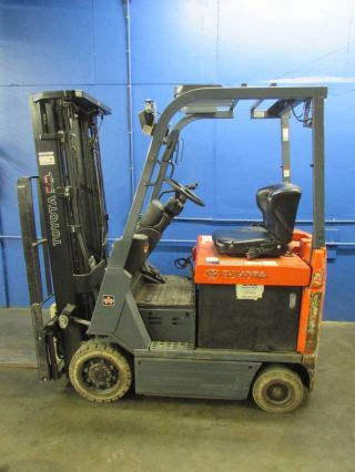 Toyota 7fbcu15 Electric 3000 Lb.  Forklift Lift Truck Ontario,  Calif Hyster Clark photo