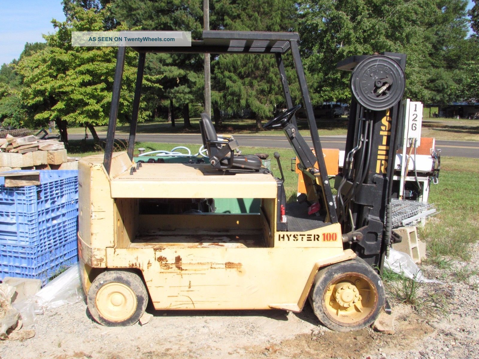 Hyster 100 Electric Forklift E100xl 10000/10,  000 Lbs.  48v (no Battery) Good Forklifts photo