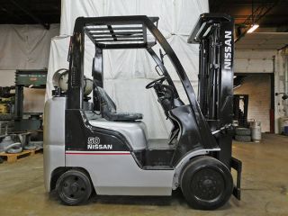 2010 Nissan Cf50 5000lb Cushion Forklift Lpg Lift Truck Hi Lo 83/187 photo