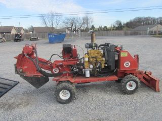 2008 Morbark D52sph Diesel Stump Grinder W/ 2016 6x12 Utility Trailer photo