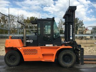 2014 Doosan D160 - 5 36,  000lb Forklift Pneumatic Tire Diesel photo