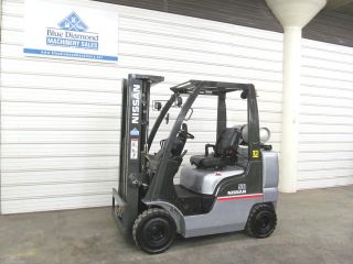 2006 ' Nissan 5,  000 Pneumatic Tire Forklift,  Lp Gas,  3 Stage,  4 Way Hydraulics photo