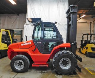 2002 Manitou Mc50 11000lb Pneumatic Forklift Diesel Lift Truck Hi Lo Cab W Heat photo