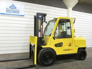 Hyster H100xm,  10,  000 Pneumatic Tire Forklift,  Diesel,  3 Stage,  S/s, photo