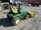 John Deere 455 Garden Tractor W/ Broom Runs Exc.  Video Diesel Lawnmower Tractors photo 2