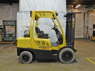 2011 Hyster H70ft 7000lb Pneumatic Forklift Lpg Lift Truck Hi Lo 85/181 photo