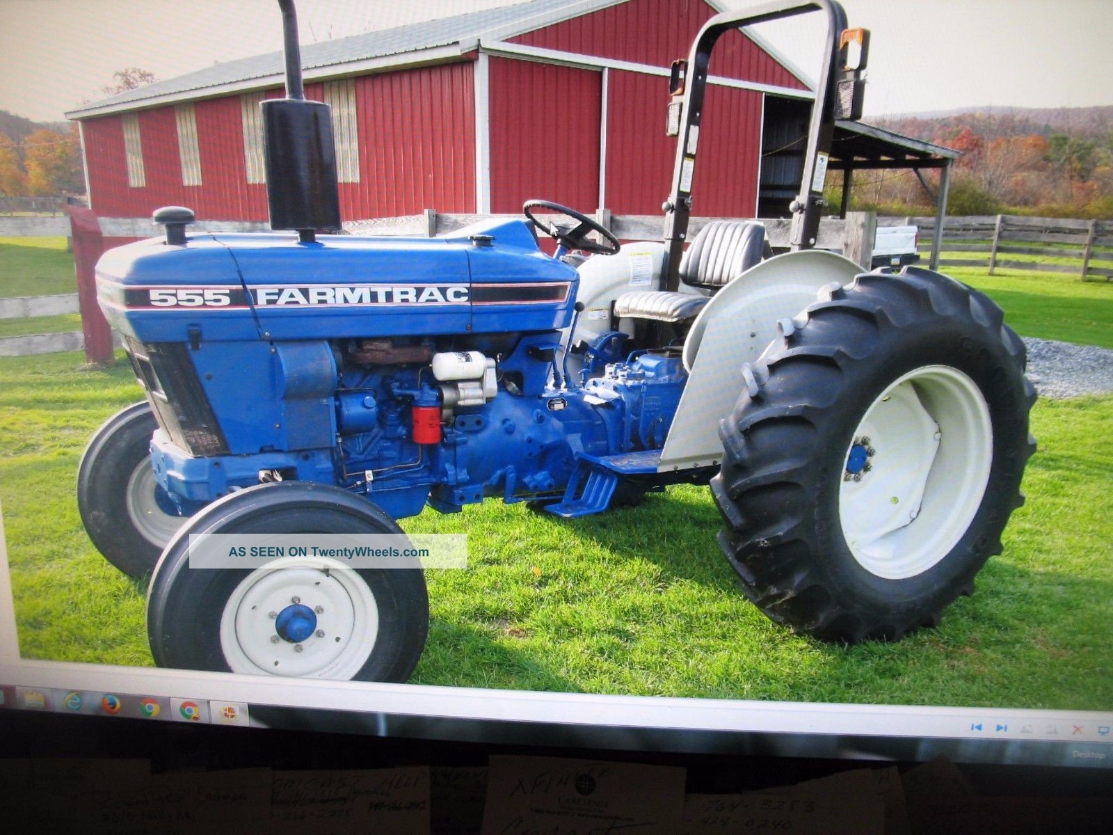 Farmtrac Farm Tractor Model Ft 555 Slightly Cond.  With Only 236 Hrs.  L@@k Tractors photo