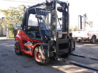 2011 Linde H60d Forklift Diesel Powered Solid Pneumatic Tires 13000 Lb Cap photo