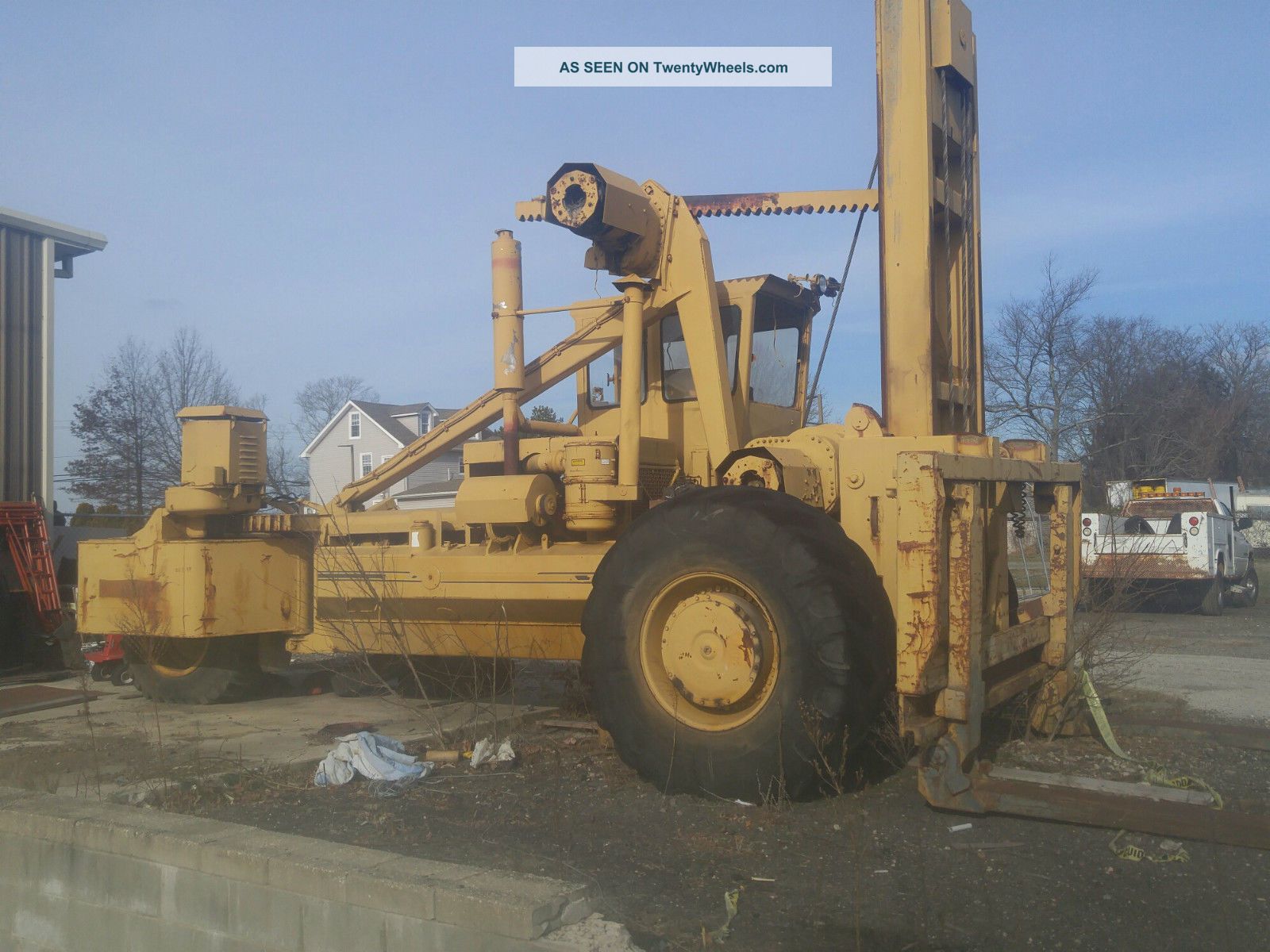 50000lb Letoureau All Electric 3 Wheel Forklift Very Manovable 8 ' Forks Forklifts photo