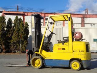 Hyster S60xm 6,  000lb Forklift - Propane - Side Shift - Triple Mast photo