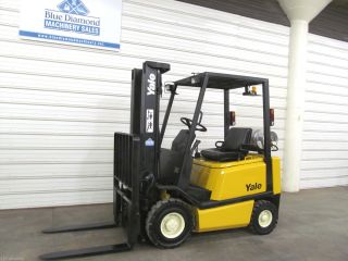 Yale Glp030,  3,  000 Pneumatic Tire Forklift,  3 Stage,  S/s,  Glp040,  H30xm Hyster photo