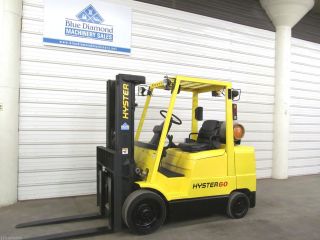 2004 Hyster Forklift S60xm 6,  000 Lb Lift,  Lp Gas,  Three Stage Mast,  Mazda Engine photo