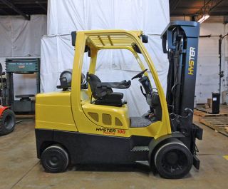 2011 Hyster S100ft 10000lb Cushion Tire Forklift Lpg Lift Truck Hi Lo 90/185 photo