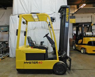 2008 Hyster J40zt 4000lb Smooth Cushion Forklift 36v Electric Lift Truck Hi Lo photo