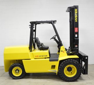 Hyster H110xl 11000 Lb Diesel Pneumatic Forklift 11,  000 Lb Air Tires Dual photo