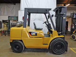 2008 Cat Caterpillar Gp45k 10000lb Pneumatic Forklift Lpg Lift Truck Hi Lo photo