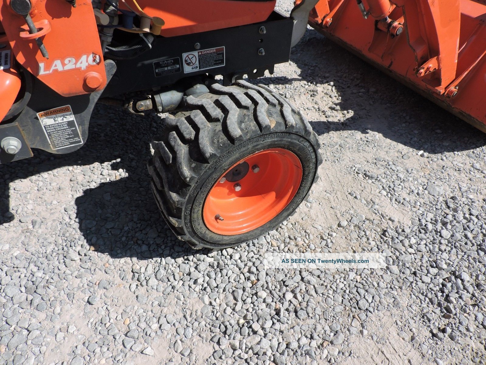 2012 Kubota Bx25d Tractor Loader Backhoe Hst Transmission 4x4 Very