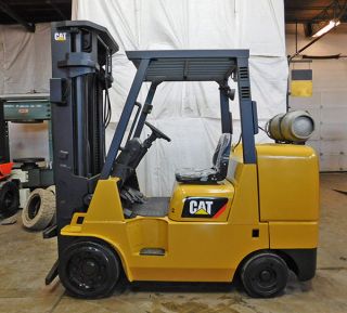 2010 Cat Caterpillar Gc45kswb Cushion Forklift Lpg Lift Truck Hi Lo 99/209 photo