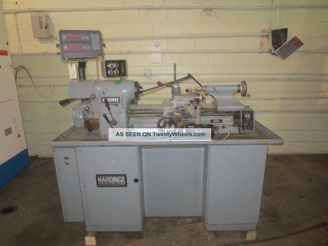Hardinge Hlvh Tool Room Lathe W/ Acu - Rite 2 - Axis Digital Readout Metalworking Lathes photo