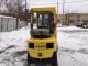 2002 Hyster Pneumatic Forklift 5000 Lb Capacity Triple Mast Side Shift Forklifts photo 2