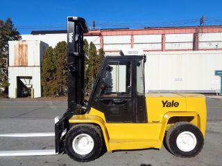 Yale Gpd155ca 15,  500lb Forklift - Side Shift - Fork Positioners - Enclosed Cab photo