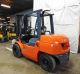 2012 Toyota 7fdu35 8000lb Solid Pneumatic Forklift Diesel Lift Truck Hi Lo Forklifts photo 4