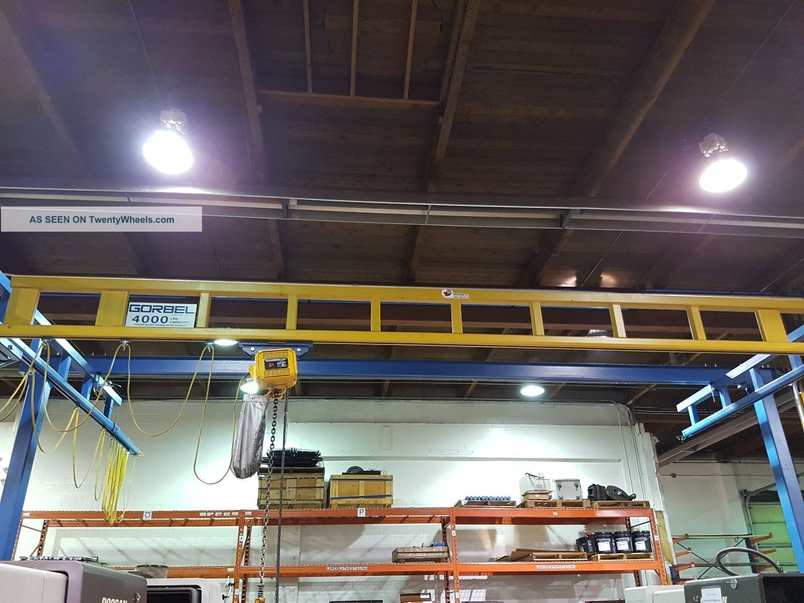 Gorbel Standing Bridge Crane System With 4000 Ib Crane Metalworking Lathes photo