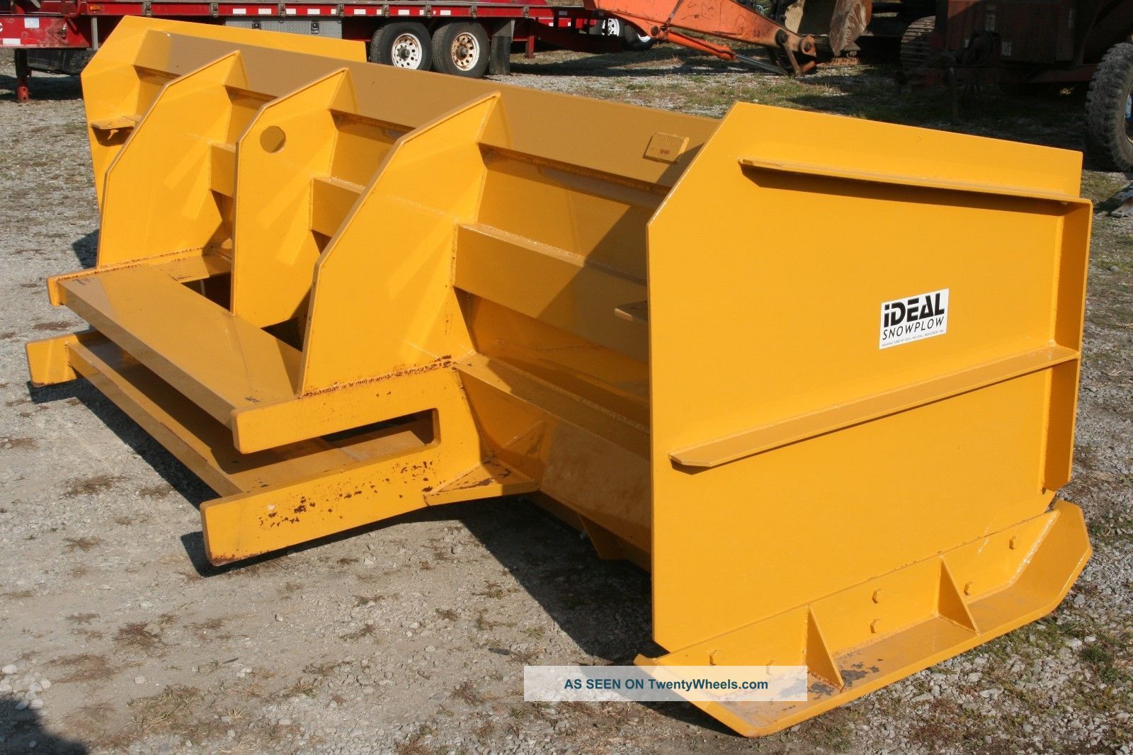 12 ' Extreme Duty Snow Pusher Box Universal Bucket Mount,  Blade Ideal Mfg. Other Heavy Equipment photo