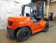2013 Toyota 7fdu80 17500lb Solid Pneumatic Forklift Diesel Lift Truck Hi Lo Forklifts photo 6