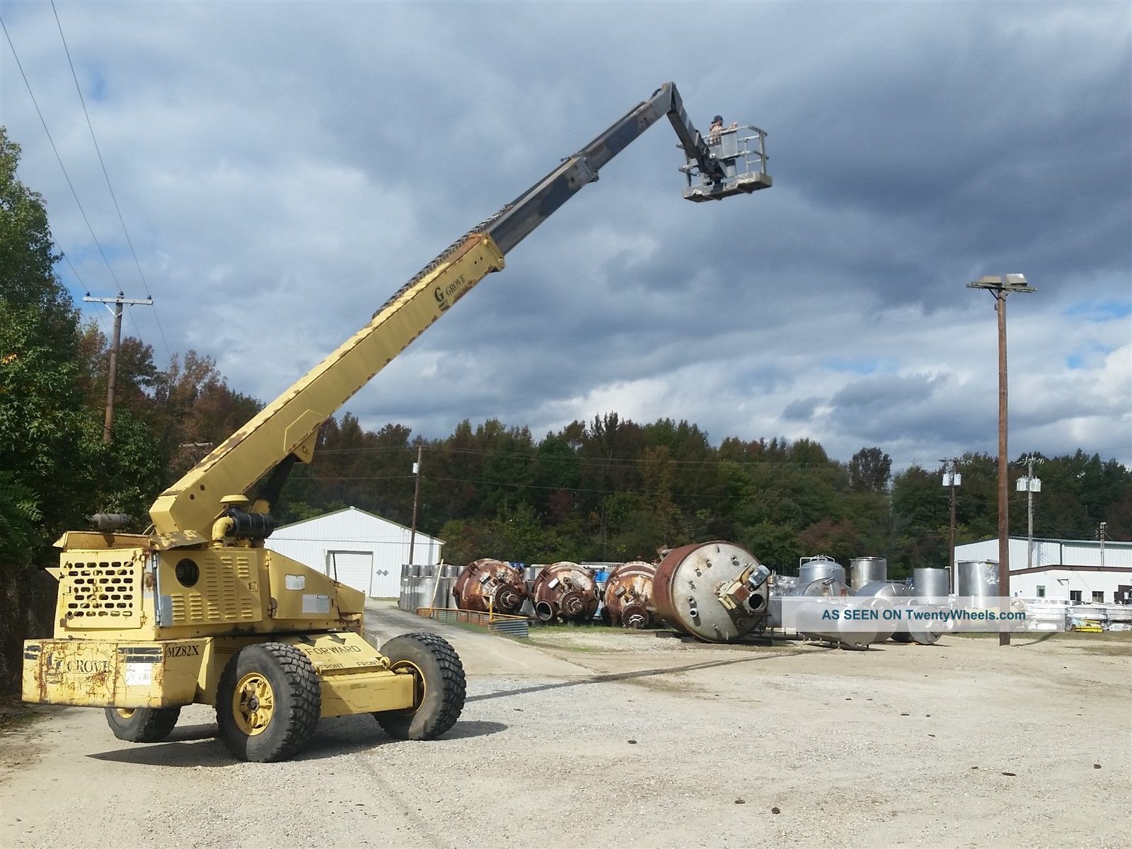Grove 80ft Diesel Hydraulic Man Lift Manlift Mz82x In Nj Forklifts photo