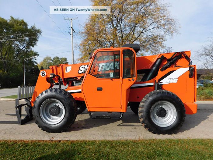 2008 Skytrak 8042 8000lb Pneumatic Telehandler Diesel Lift Truck 4x4x4 Cab /heat Forklifts photo