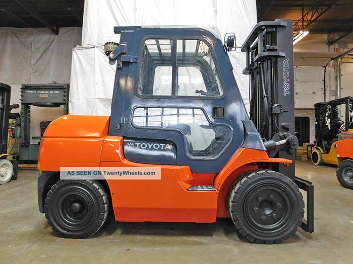 2012 Toyota 7fdku40 9000lb Pneumatic Forklift Diesel Lift Truck Hi Lo 89/132 Forklifts photo