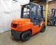 2012 Toyota 7fdku40 9000lb Pneumatic Forklift Diesel Lift Truck Hi Lo 89/132 Forklifts photo 6