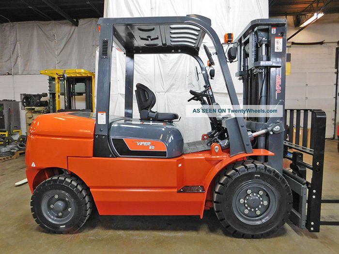 2017 Viper Fd50s 11000lb Pneumatic Forklift Diesel Lift Truck Cummins Hi Lo Forklifts photo