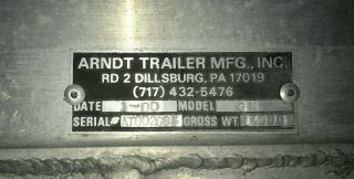 1990 Arndt 24 ' Gooseneck Aluminum Stock Trailer photo
