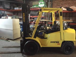2001 Hyster H80xm 8000 Forklift Low Hour 1283 Hours photo
