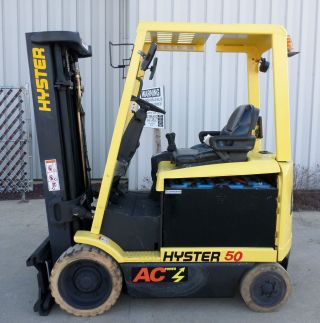 Hyster Model E50z - 33 (2004) 5000 Lbs Capacity Great 4 Wheel Electric Forklift photo