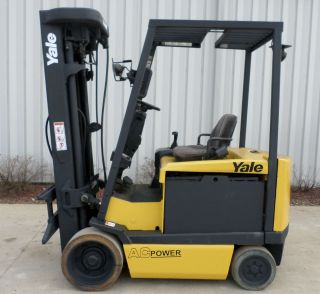 Yale Model Erc060gh (2006) 6000lb Capacity Great 4 Wheel Electric Forklift photo