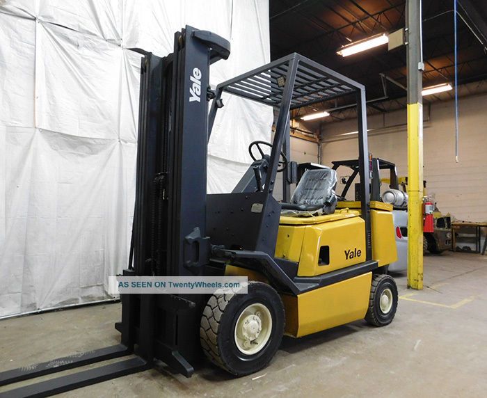 2004 Yale Gdp050 5000lb Pneumatic Forklift Diesel Lift Truck Hi Lo 85/194 Forklifts photo
